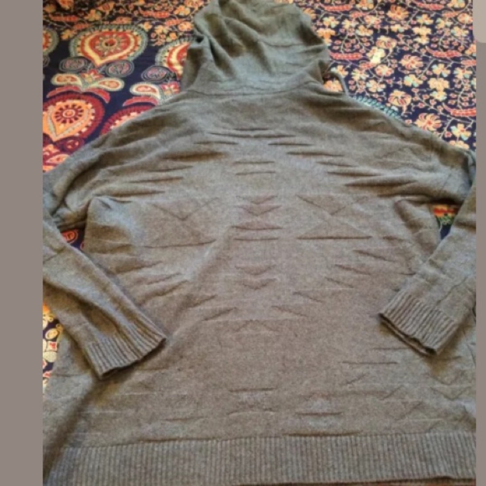 Sold 🌟AEO Brown Grey Hooded Sweater XS - Picture 4 of 4